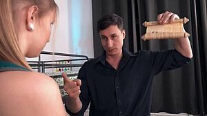 roommate seduces cute teen lady dee into spooning orgasm