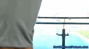 latina masseuse's vag gets licked while sucking big cock 😏👅💦