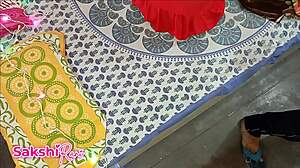 desi bhabi moans through indian christmas quickie with dirty talk and creampie