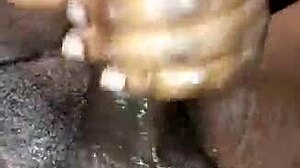 strokin my big black monster cock till i scream and cum hard in bedroom