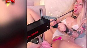 bdsm cosplay girl toys ass with dildo and vibrator