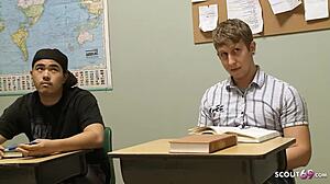 yo dude this young guy totally seduces devon lee's huge boobs for detention fuck 😏🔥