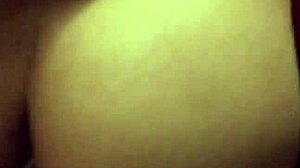 POV pounding roommate's horny girlfriend bent over bed for creampie finish