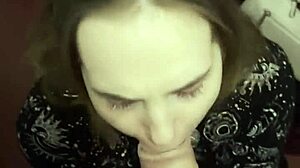 i met this pretty student slut at the nightclub and she sloppily sucked my cock outdoors