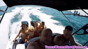 yo that party teen suckin dick like crazy outdoors