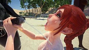 Serenia Devours Black Bull's Monster Cock Outdoor Roughly!