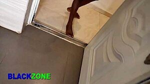 Step Son Craves Curvy Ebony Step Mother's Kitchen Charms
