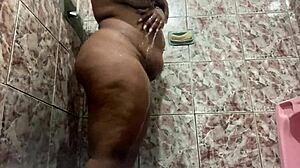 Hidden Cam Catches Girlfriend's Big Ass in Sheer Red See-Through
