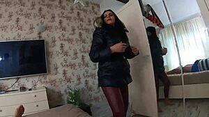 Milfycalla Deepthroats Cum in Fur Hooded Puffer Jacket Preview