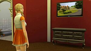 blonde teen lures colleague home for exam study fuck?