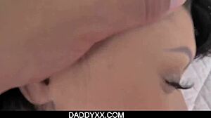 step daddy pounds brunette teen leda lothario's ass and pussy pov