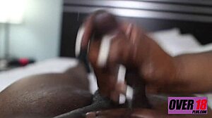 Mom grabs stepson's cock for a wild handjob and ride