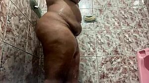 Hidden Cam Catches Girlfriend's Big Ass in Sheer Red See-Through