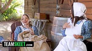 An Orgasm Unleashes Their Inner Sluts as Husband Teaches Stepsisters a Rough Lesson