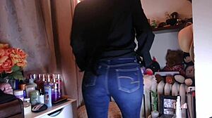 jeans hug my ass so tight it drives me wild with aching need...