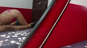 Latina Pays Rent with Creampie Sex as Landlord Cums Inside Shaved Pussy