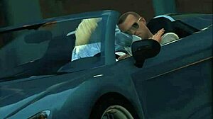 GTA 5 hooker busted mid-car sex with wild prostitute lady!
