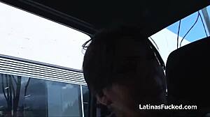 big dick interview has latina newbie teen sucking and riding desperately