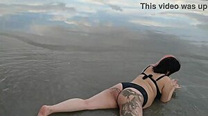 pregnant african teen belinha sensually poses belly on beach