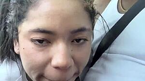 Stranger Gets Sloppy Blowjob Payment Ride