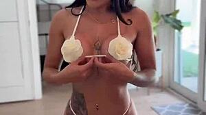 alice thunder tempts with her massive tits