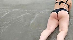 pregnant african teen belinha sensually poses belly on beach