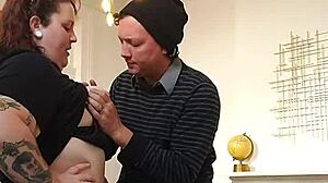 Sneaky Perv Captures Beautiful Fat BBW Sucking Cock