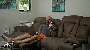 Ghostface Fucker Delivers Halloween Handjob Cumshot on Tattooed Milf's Big Ass
