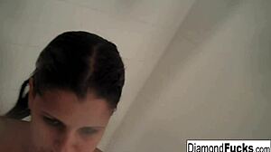 diamond, wanna watch me get wet and wild shower fingering?
