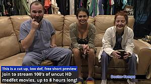 DR TAMPA Gives Angel Santana Her 1st Gyno Exam with Shaved Pussy Nurse Hospital Check