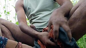 bhabhi sneaks to fields for wild chudai fingering huge tits