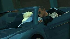 GTA 5 hooker busted mid-car sex with wild prostitute lady!
