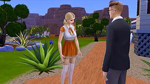 blonde teen lures colleague home for exam study fuck?