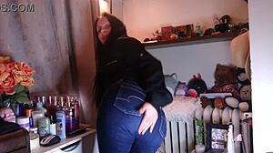 jeans hug my ass so tight it drives me wild with aching need...