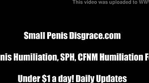 how tiny is that pathetic small cock sph humiliation from mistress