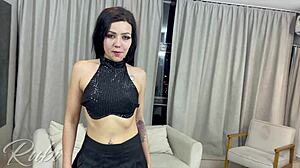 gothic slut wrecked by 25cm thick black cock in anal pounding