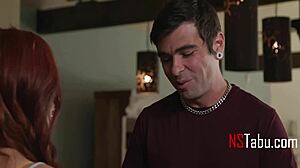 Babysitter Strips Petite Body For Client's Hardcore Study