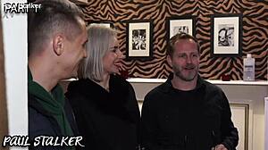 coco de wit takes anal threesome gagging atm with husband swinger club