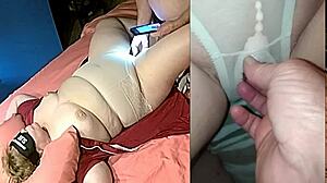 Tennessee Slutwife Toys Crotchless Panties to Blindfolded Orgasm