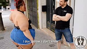 eris bbw measures her massive latina ass in sensual chubby tease promo