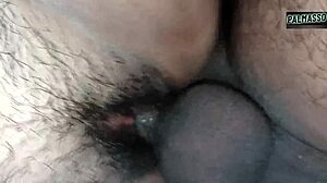 horny latina milf begs for condom during pov doggystyle pussy licking and pounding