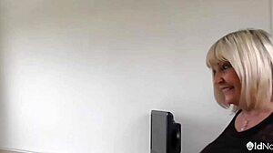 Mature curvy British milf with big natural tits rides rough doggystyle cowgirl agedlove