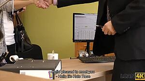 loan4k agent fucks tight czech teen pussy hard for cash approval