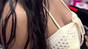 alice thunder tempts with her massive tits