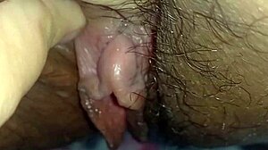 watch her big pulsing clit tease wet homemade