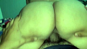 sexy college latina rides my cock watching her huge ass bounce pov