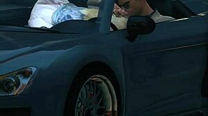 GTA 5 hooker busted mid-car sex with wild prostitute lady!