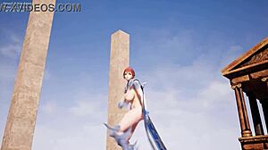 lets play with aria model's big tits ass dance! 🎮🍑