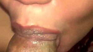 balls get milked raw in this sloppy lactating blowjob session close up