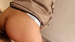 colombian engineer nataly bends over before work for boss doggystyle cum